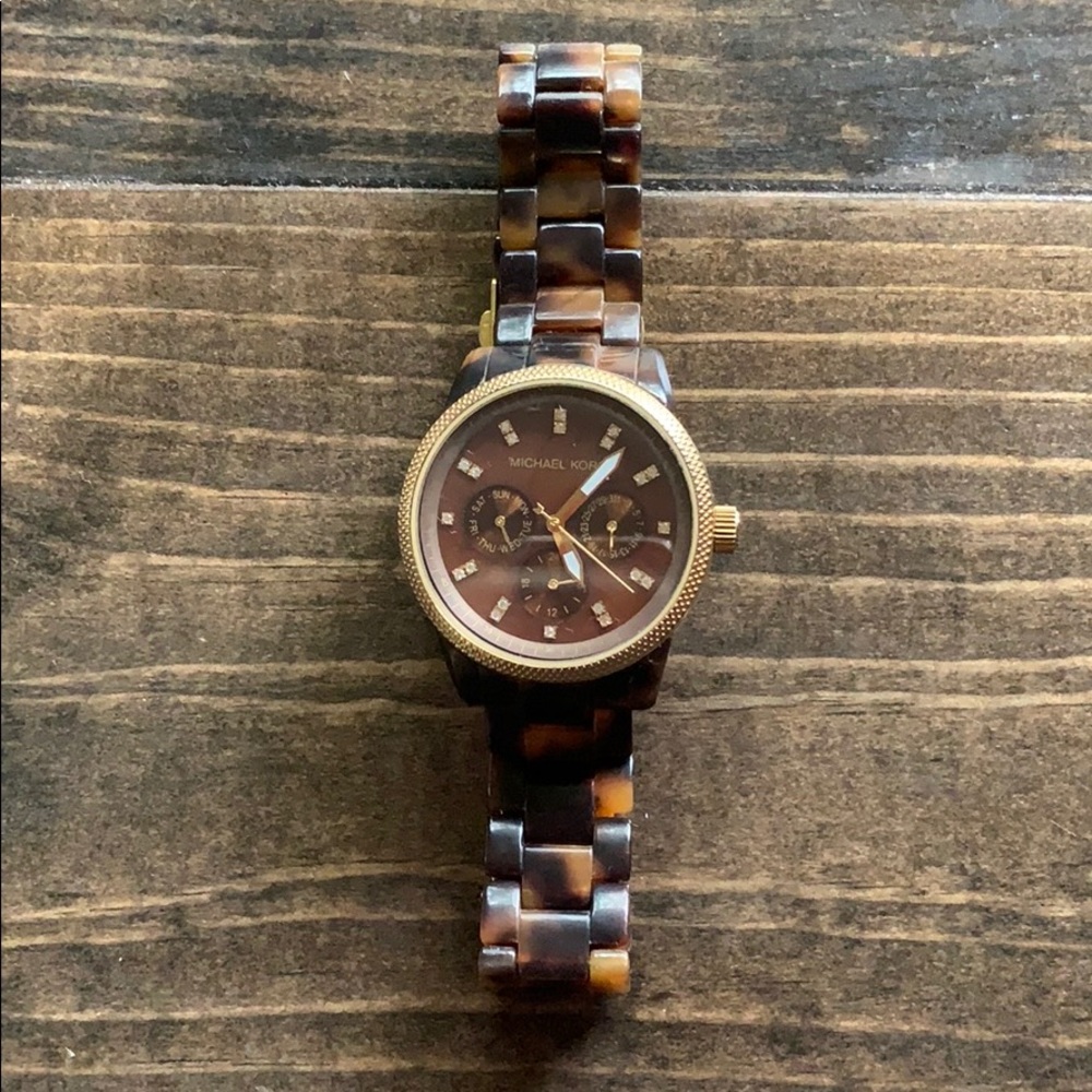 Michael Kors Brown and Gold Women's Watch